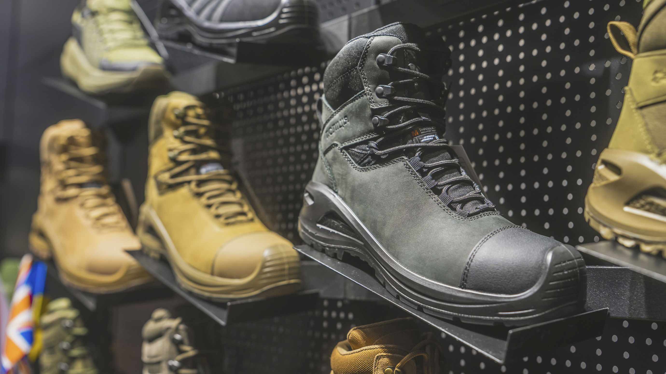 Close-up of various shoes