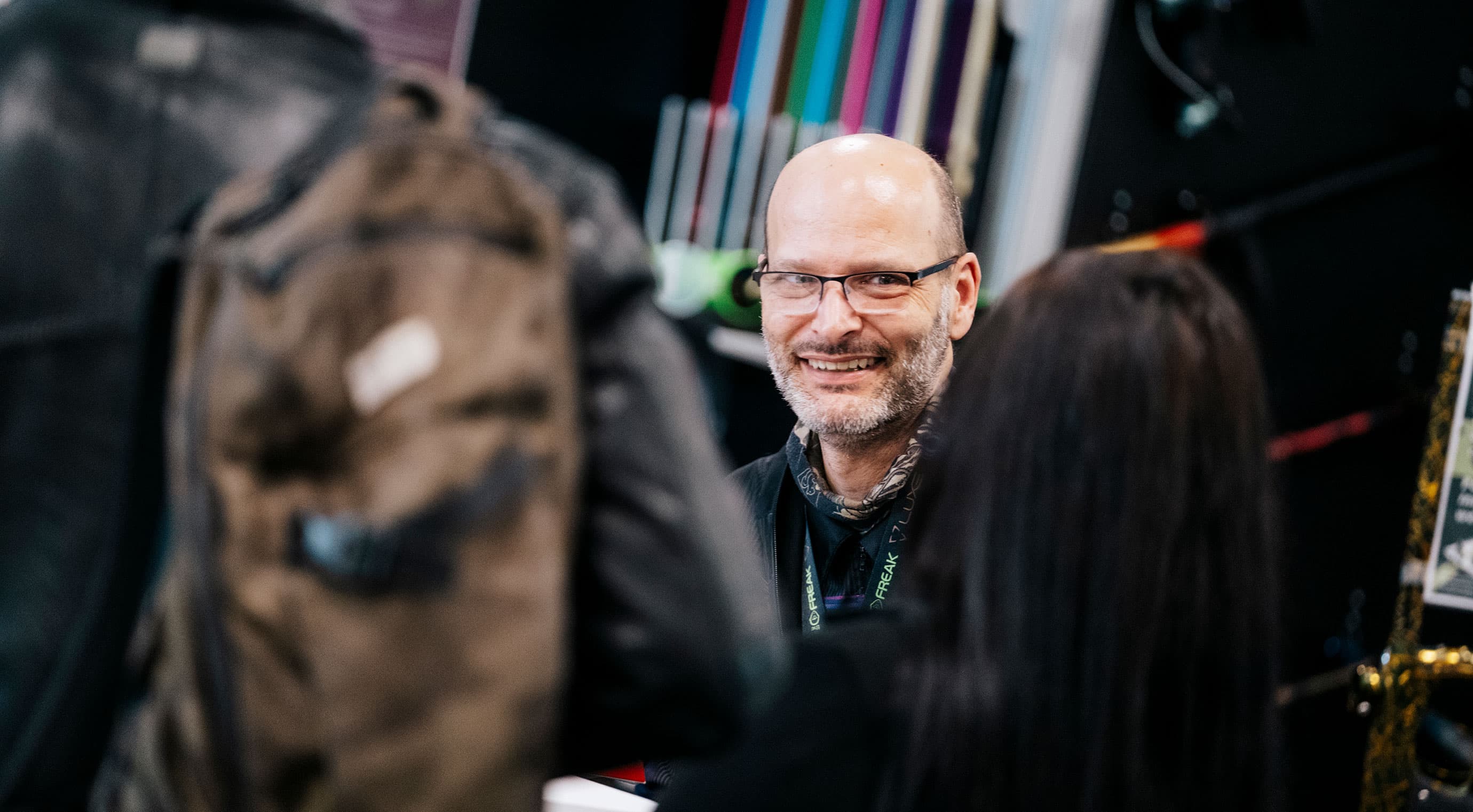Close-up of an paintball exhibitor of IWA